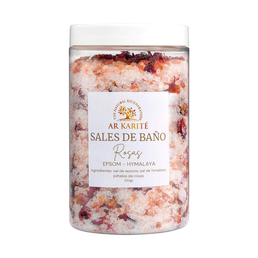 Sales de Baño Epsom Himalaya Rosas 350gr.